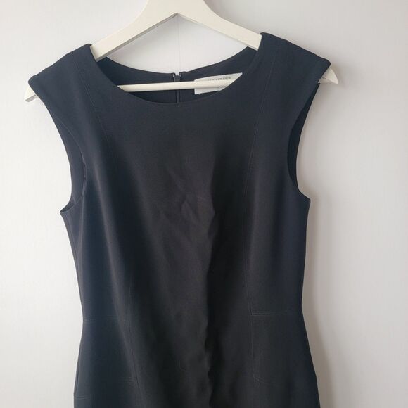 MM.LaFleur womens sleeveless Pencil Dress size 4 black office Classic - Picture 3 of 8